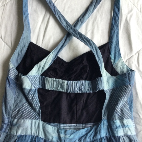 Urban Outfitters Staring at Stars Hazy Blue Pin Up Dress - Picture 11 of 16